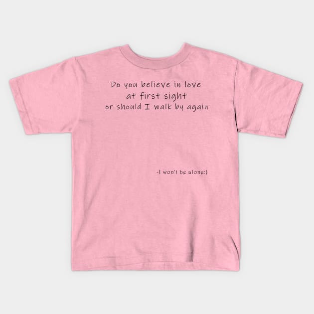 Pick up line Kids T-Shirt by Rasheba